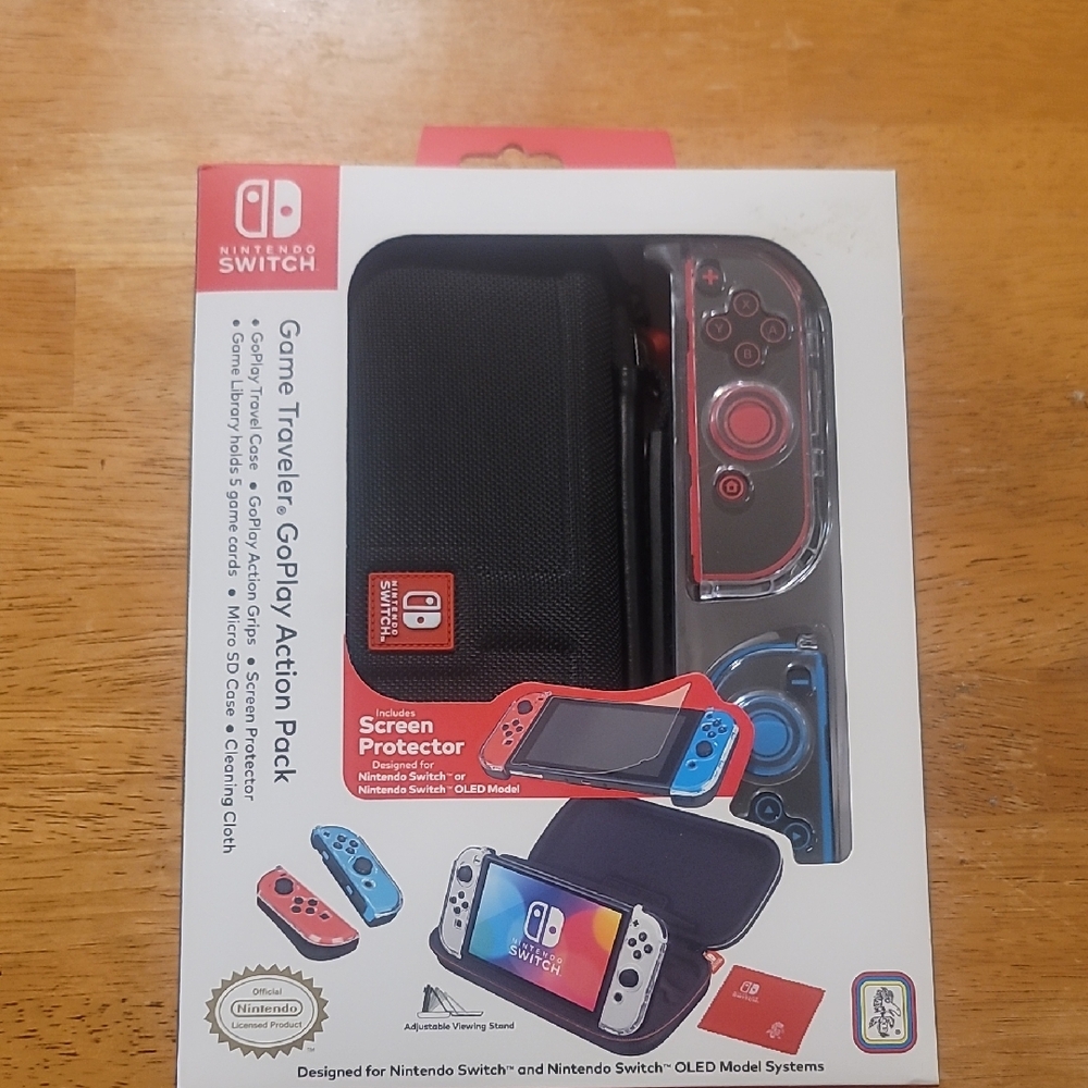 Nintendo Switch GoPlay Action Pack with Red and Blue Accents